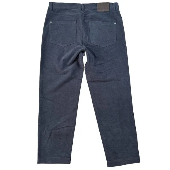 Ted Baker Jeans Menns 34x28 Blue Stretch Soft Touch Regular Fit Velvet